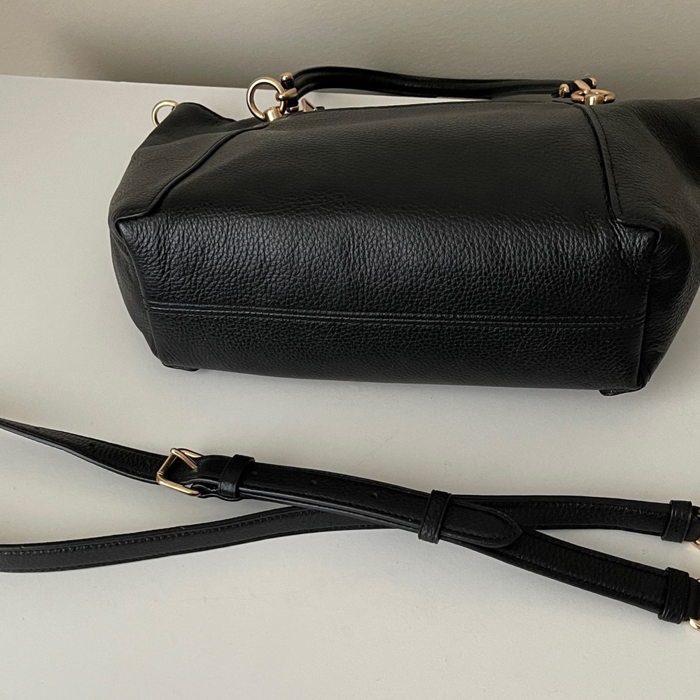 Coach Black Leather Shoulder Bag - Picture 3 of 5